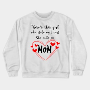 Mom, Mother, Mama, Best Mom. Daughter, Kids, Shirt,  Funny, Tees Women Crewneck Sweatshirt